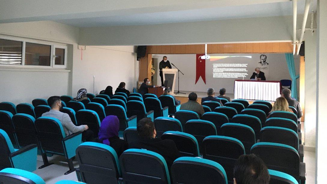 İlçe Milli Eğitim Müdürümüz Ahmet DAĞISTAN'ın Başkanlığında Uzaktan Eğitim Eylem Planı Değerlendirme Toplantısı Yapıldı.