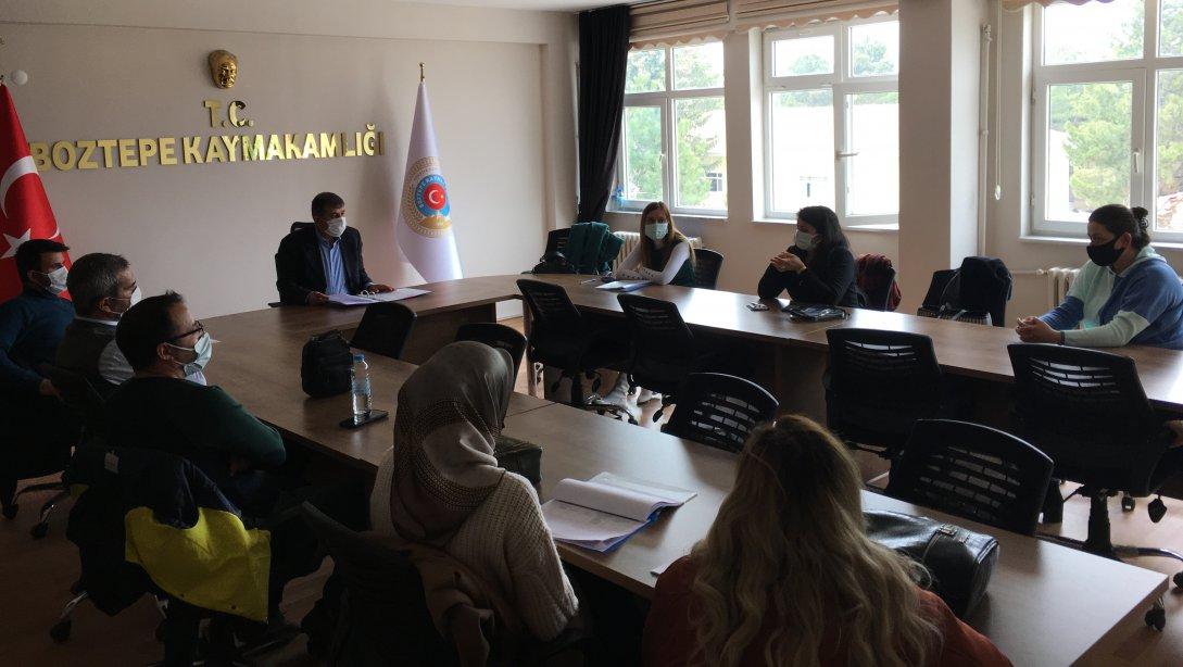 Şube Müdürümüz Muammer TURAN'ın Başkanlığında Uzaktan Eğitim Eylem Planı Değerlendirme Toplantısı Yapıldı.